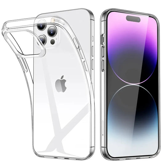 Arvin Clear Phone Case: Ultra-Thin TPU Back Cover for iPhone Series